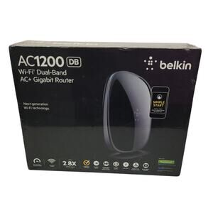 Belkin AC 1200 DB Wi-Fi Dual-Band AC+ Gigabit Router NEW SEALED